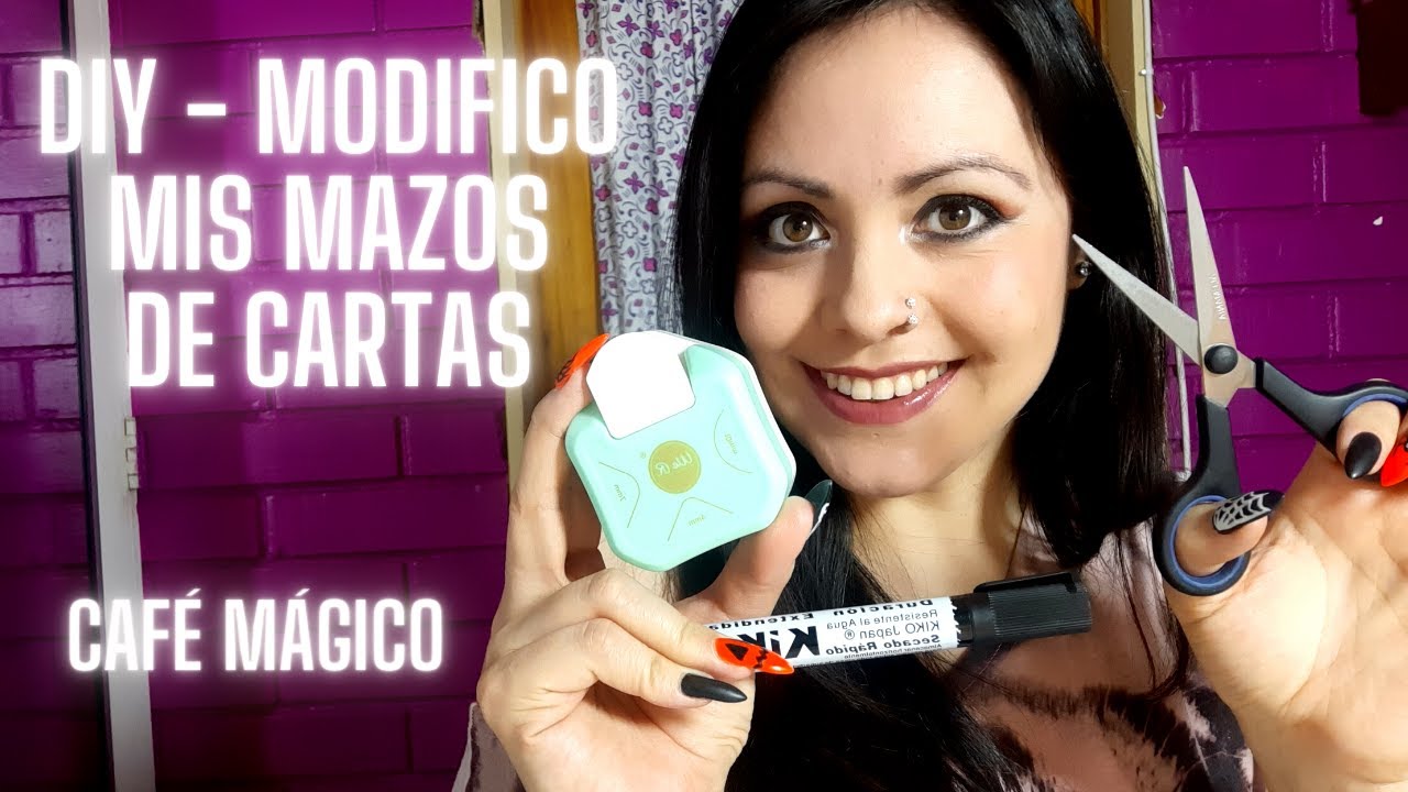 MODIFICO Y PINTO MIS MAZOS DE CARTAS (DIY) ☕ Café Mágico | Nadia Falak