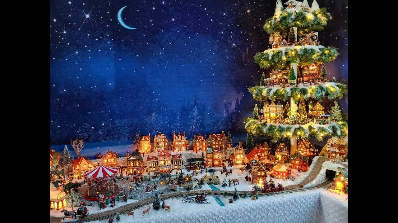 Mary's Christmas Village with Polar Express Train 2022