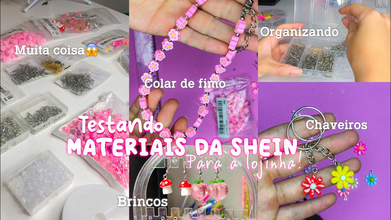 Testando materiais novos de miçangas da Shein!