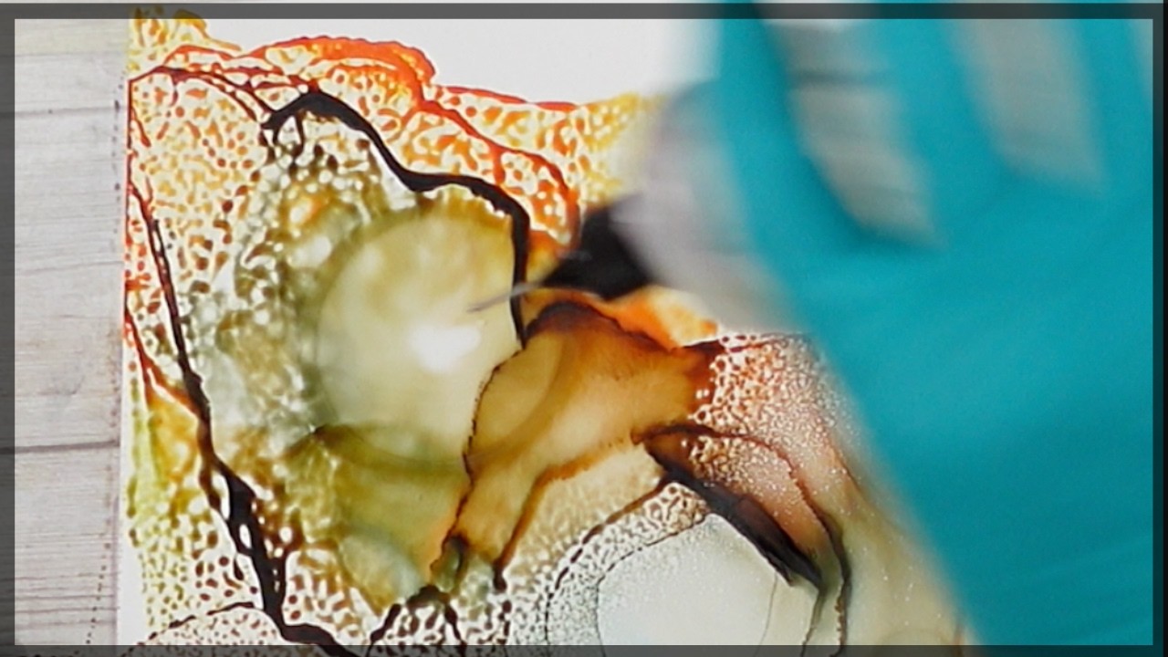 Unwinding with Alcohol Ink Art | Organic Abstract Painting