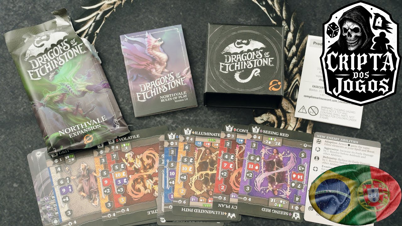 Unboxing do Northvale - Expansão do Dragons of Etchinstone da Chip Theory Games