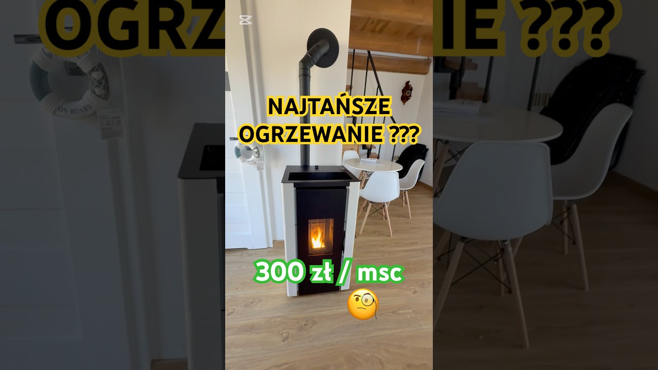 Najtańsze ogrzewanie w 2025 roku✅ Piec na pellet Cadel Cristal 7kW #ogrzewanie #kominek #pellet