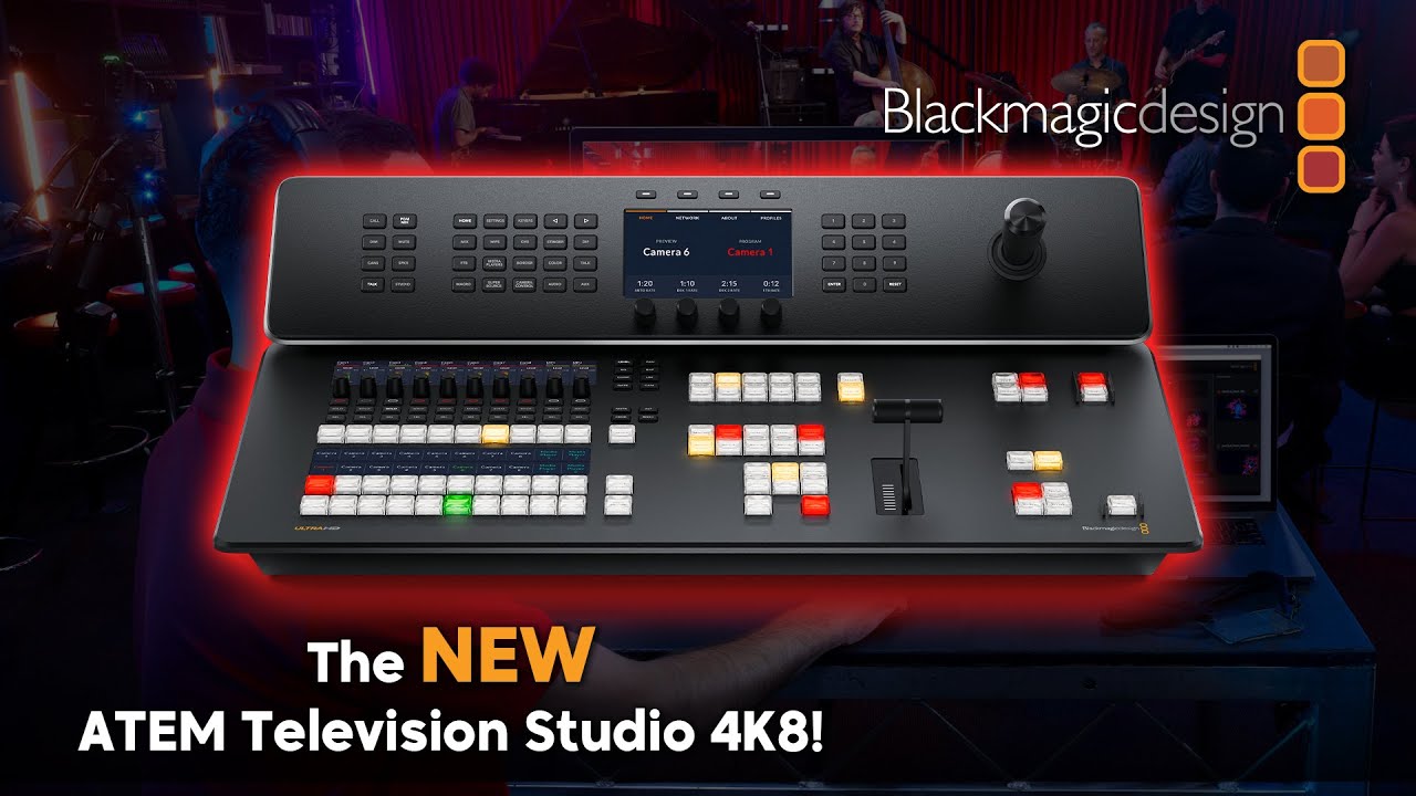 NEW from Blackmagic Design: The ATEM Television Studio 4K8!