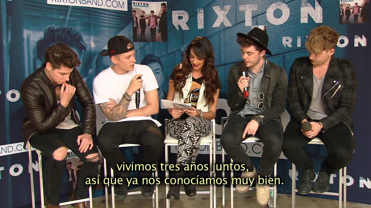 Nuria Gil entrevista a Rixton en Top Tiin