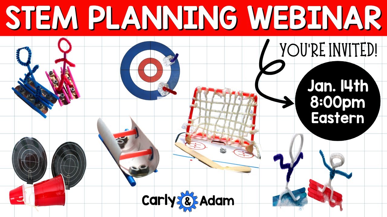 January 14th STEM Lesson Planning Webinar 📱