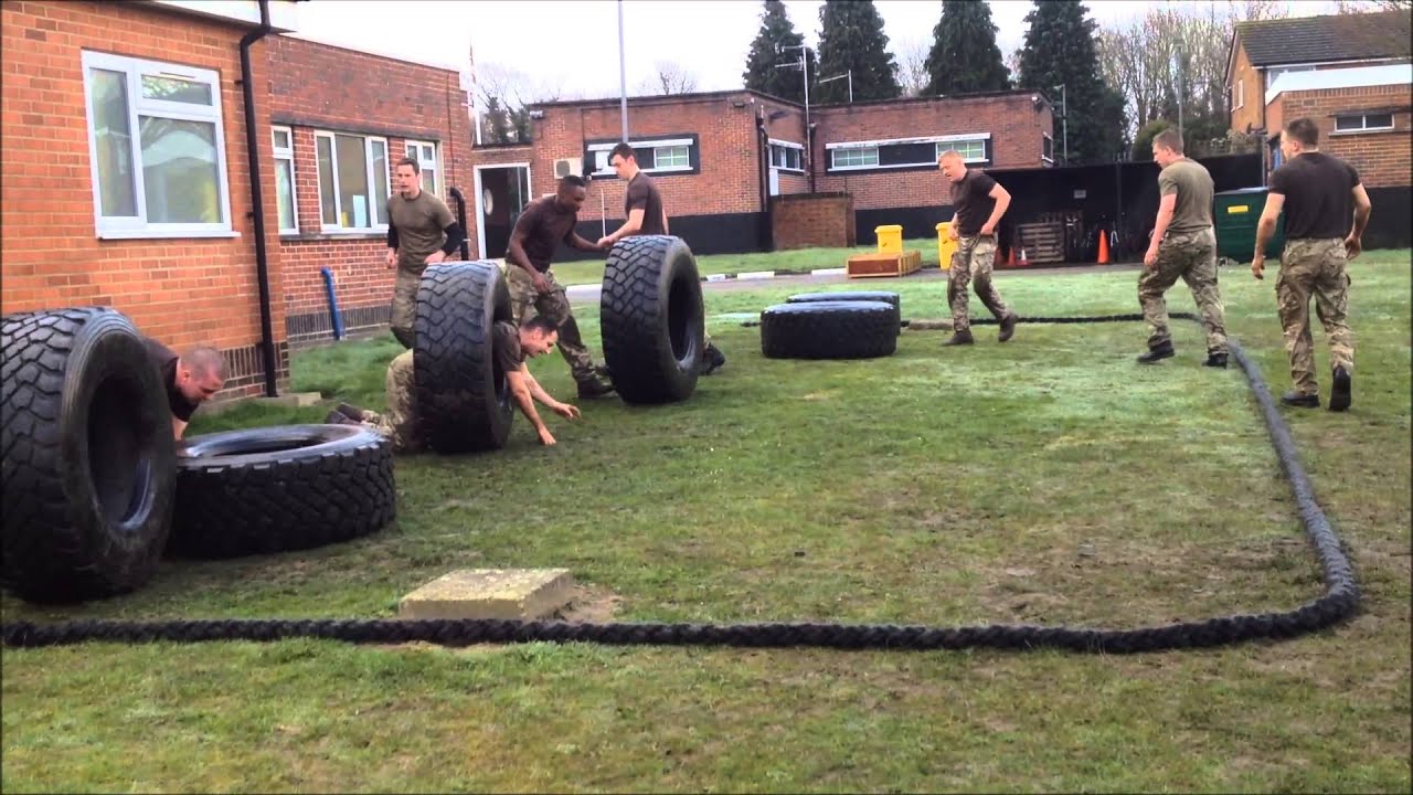 British Army PT lesson