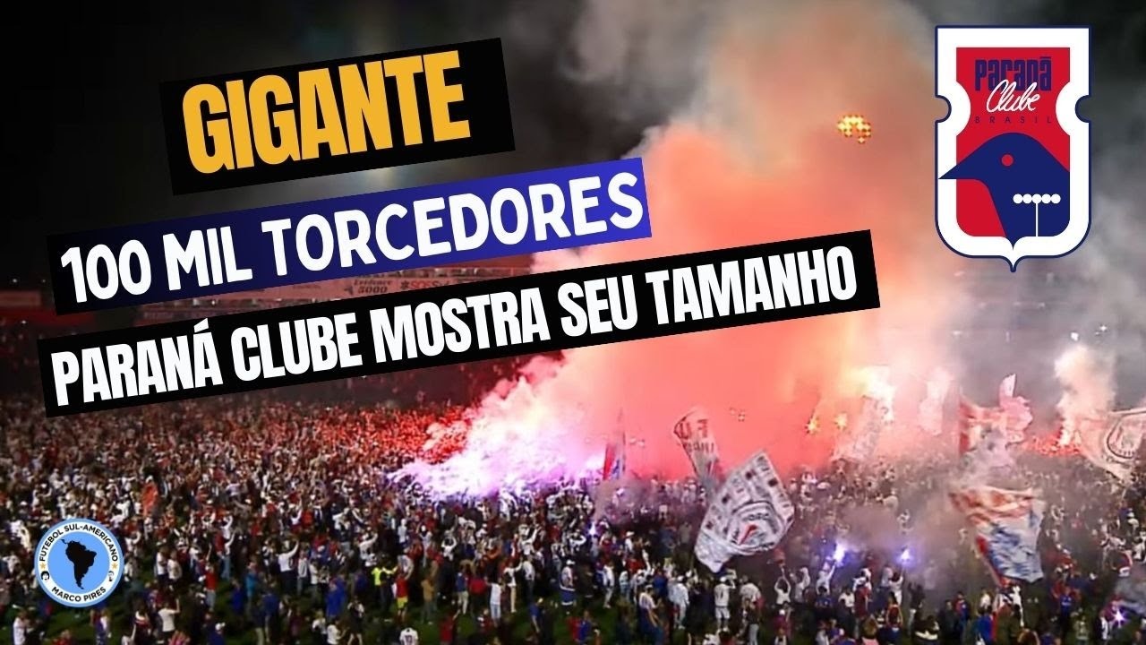 Torcedores do Paraná Clube invadem gramado da Vila Capanema para comemorar 100 mil pessoas