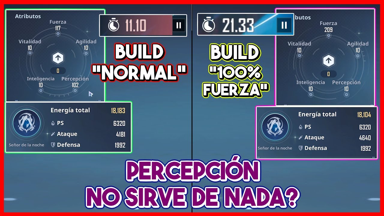 Subir PERCEPCIÓN NO SIRVE DE NADA?  Solo FUERZA?? Hemos sido engañados?? - Solo Leveling ARISE