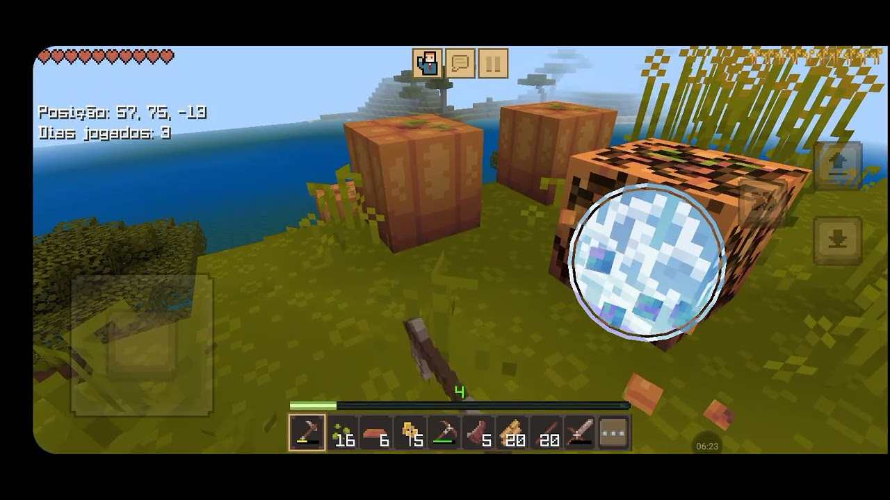 Crafting and building #2 tentando terminar a plantação