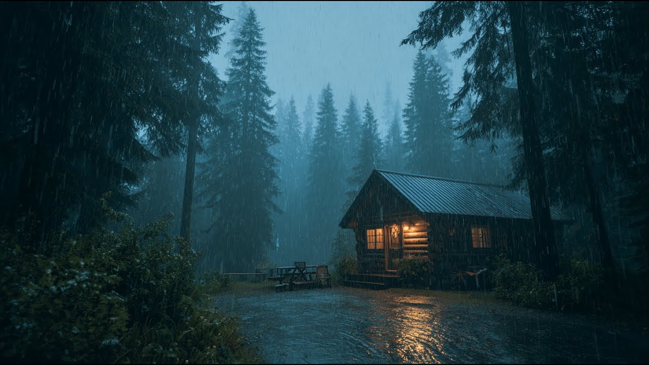 Overthinking at Night? 🌧️ Forest Thunderstorm Will Help You Sleep Fast