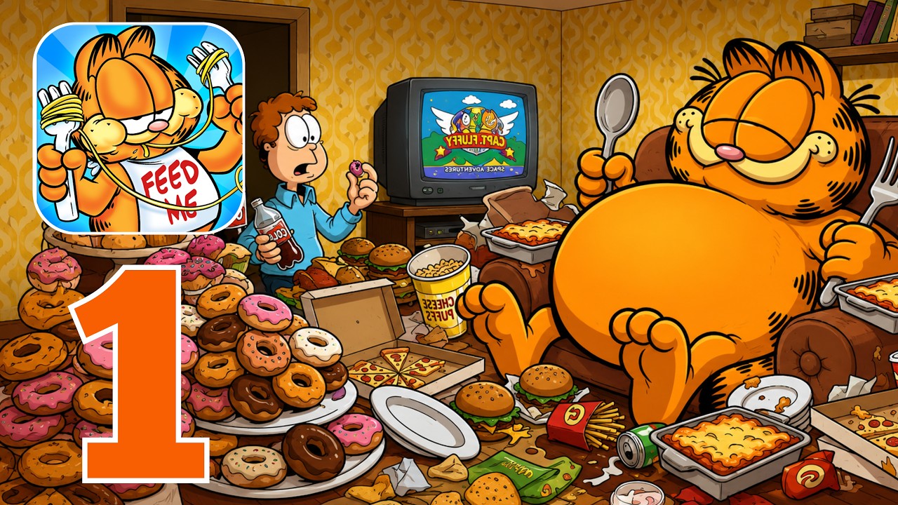 Garfield: My Big Fat Diet - Gameplay Walkthrough Part 1 - Level 1-10 (iOS, Android)