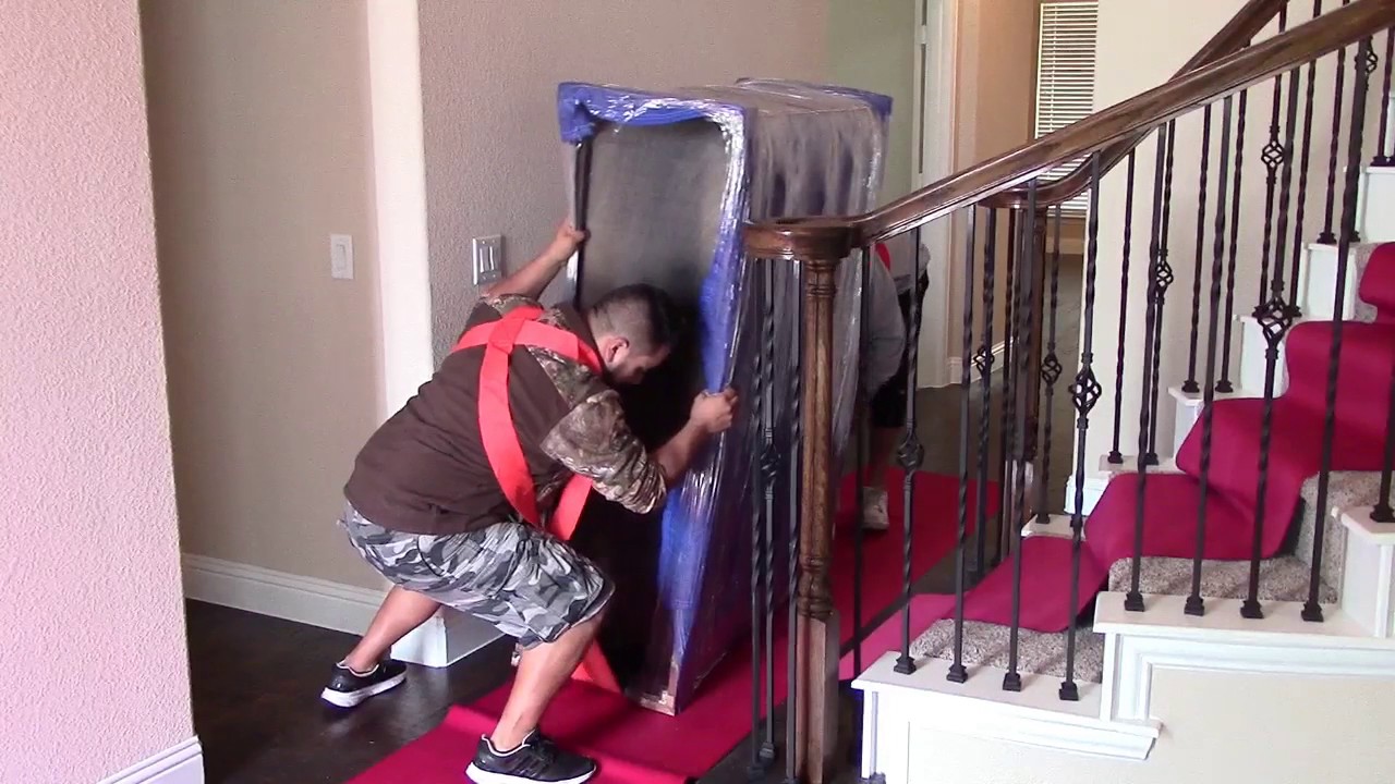 Moving Up A Heavy Dresser One Flight Of Stairs