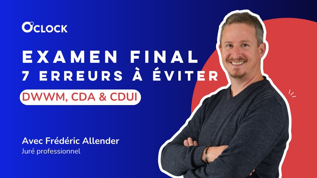 REPLAY - Live 7 erreurs à éviter avec Frédéric Allender | Spécial Titre Pro DWWM CDA CDUI