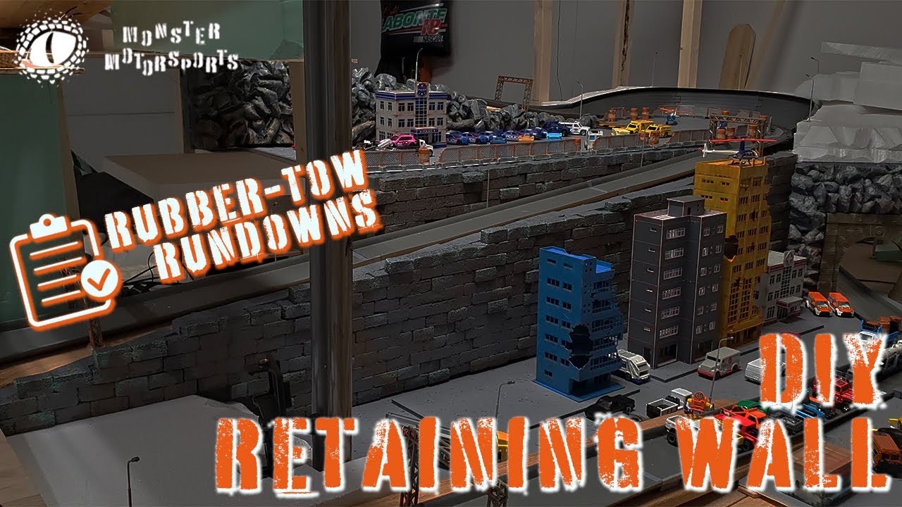 DIY Retaining Walls - Diecast Diorama - Rubber Tow Rundowns