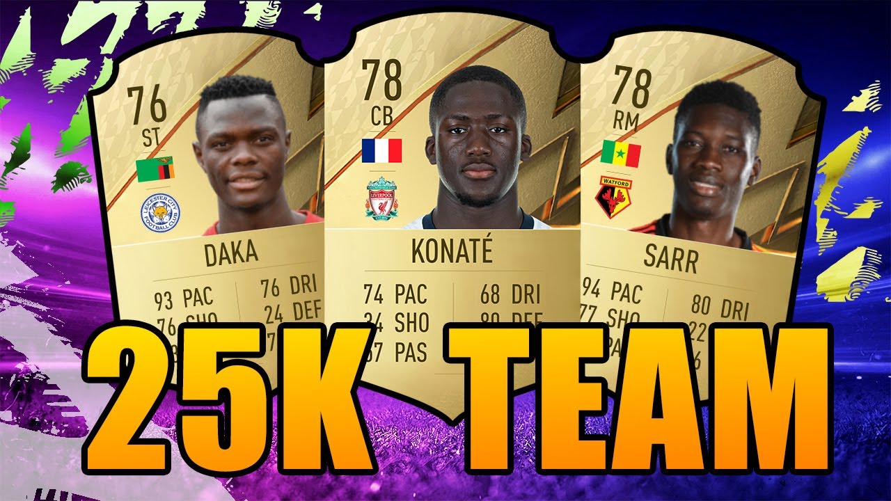 FIFA 22 CHEAP 25K PREMIER LEAGUE STARTER SQUAD BUILDER!
