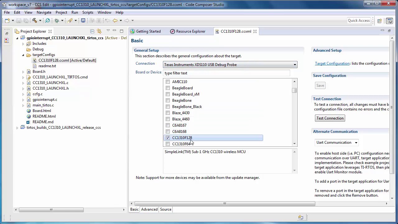 Getting Started with Code Composer Studio v7
