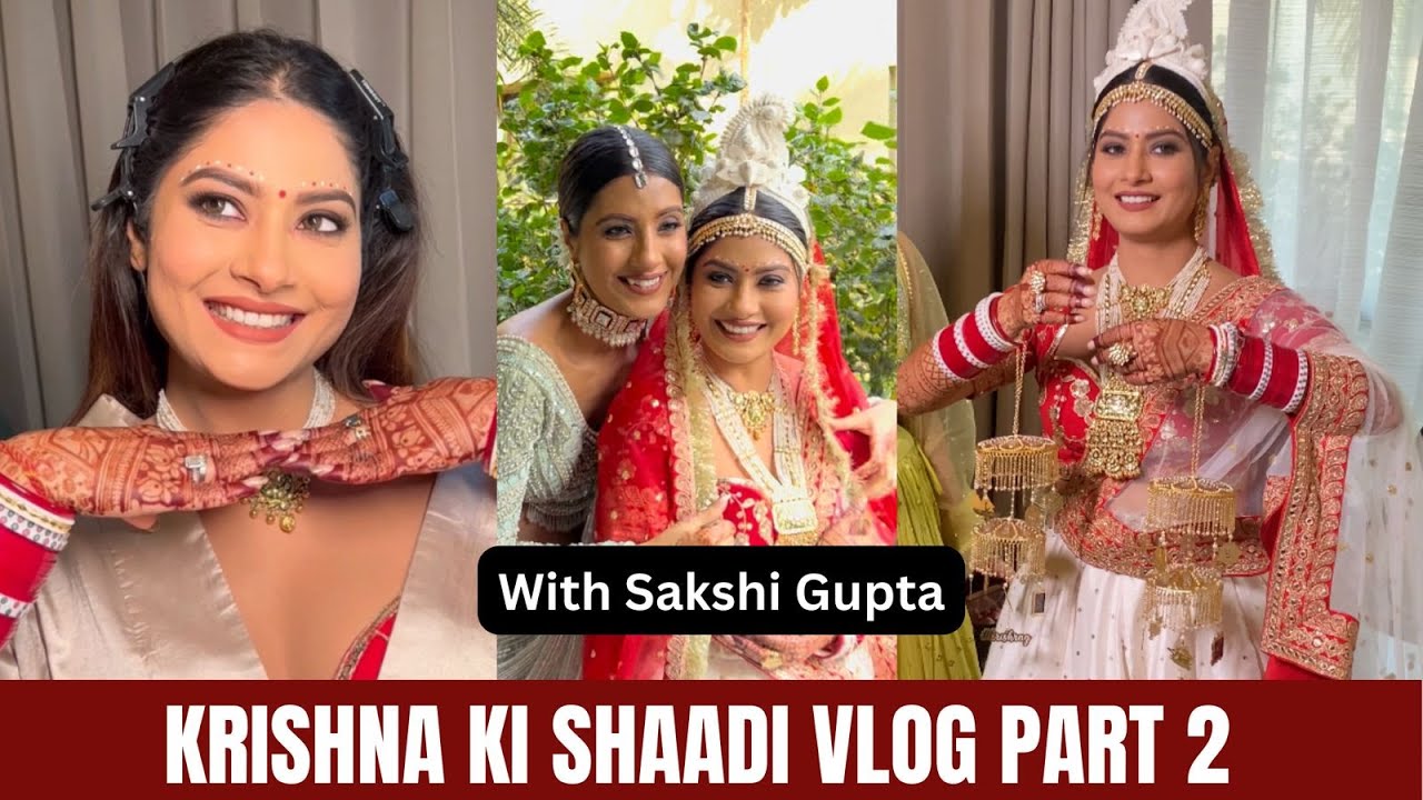Krishna Mukherjee Wedding Makeup || Goa Vlog Part 2 ||  with @SakshiGuptaMakeupStudioAcademy ​