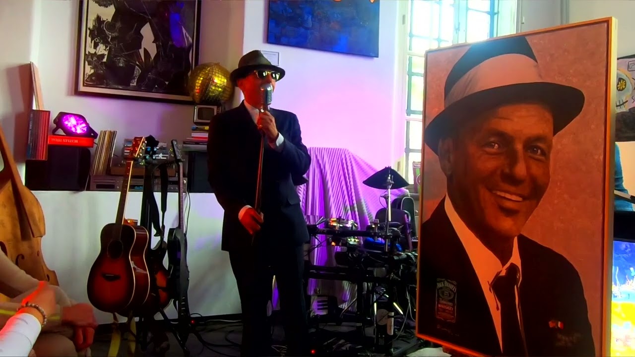 Frank Sinatra Portrait von Ole Ohlendorff und performt von David Knopov