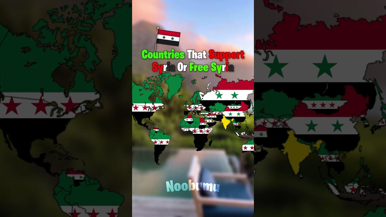 Countries That Support Syria Or Free Syria #map #history #geography #syria #shorts #trending #viral