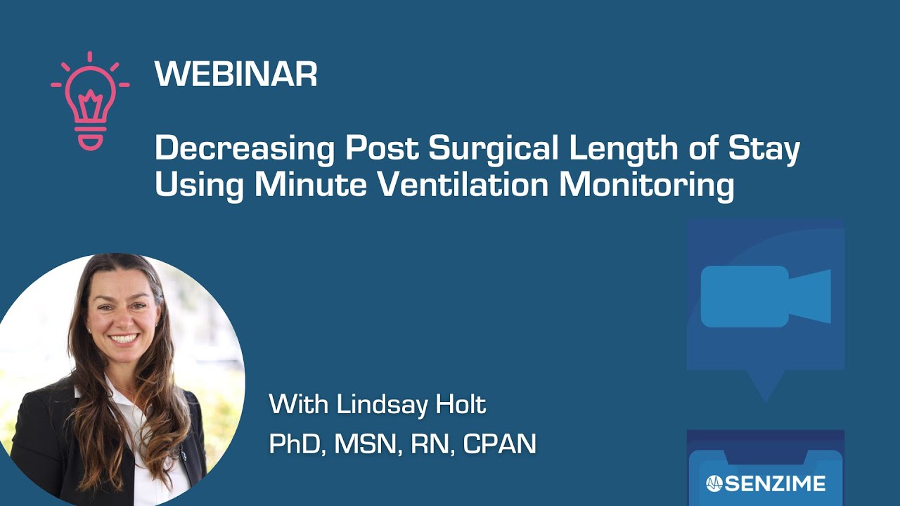 Decreasing post surgical length of stay using minute ventilation monitoring