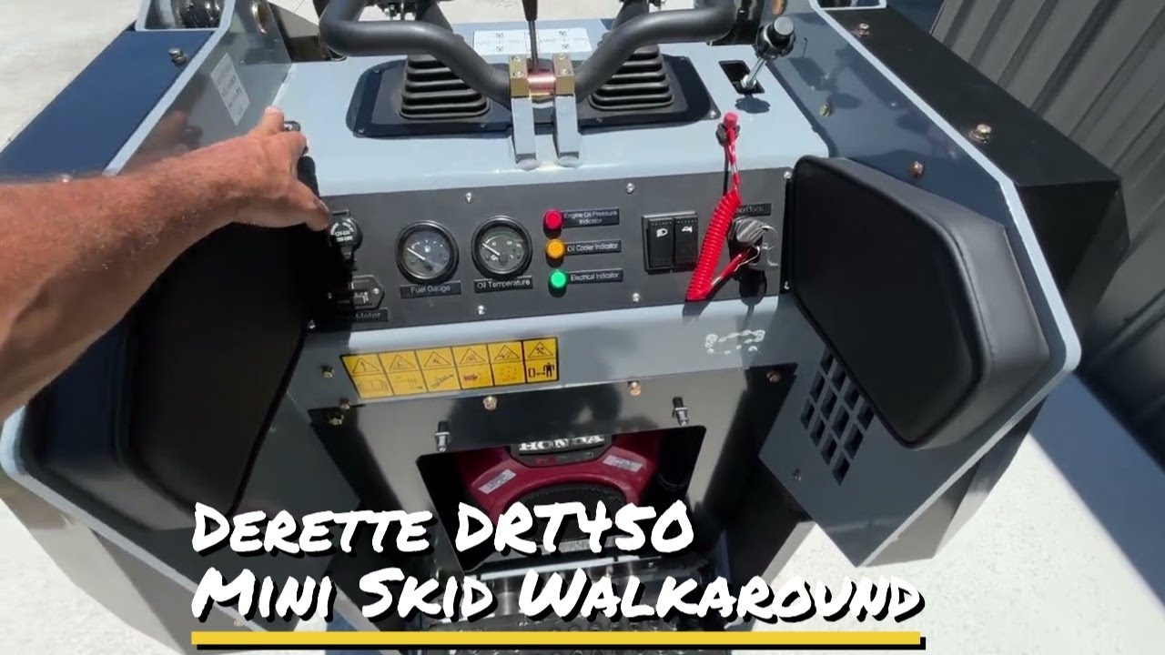 Derette DRT450 Mini Skid Steer Walkaround | Features, Build & First Impressions