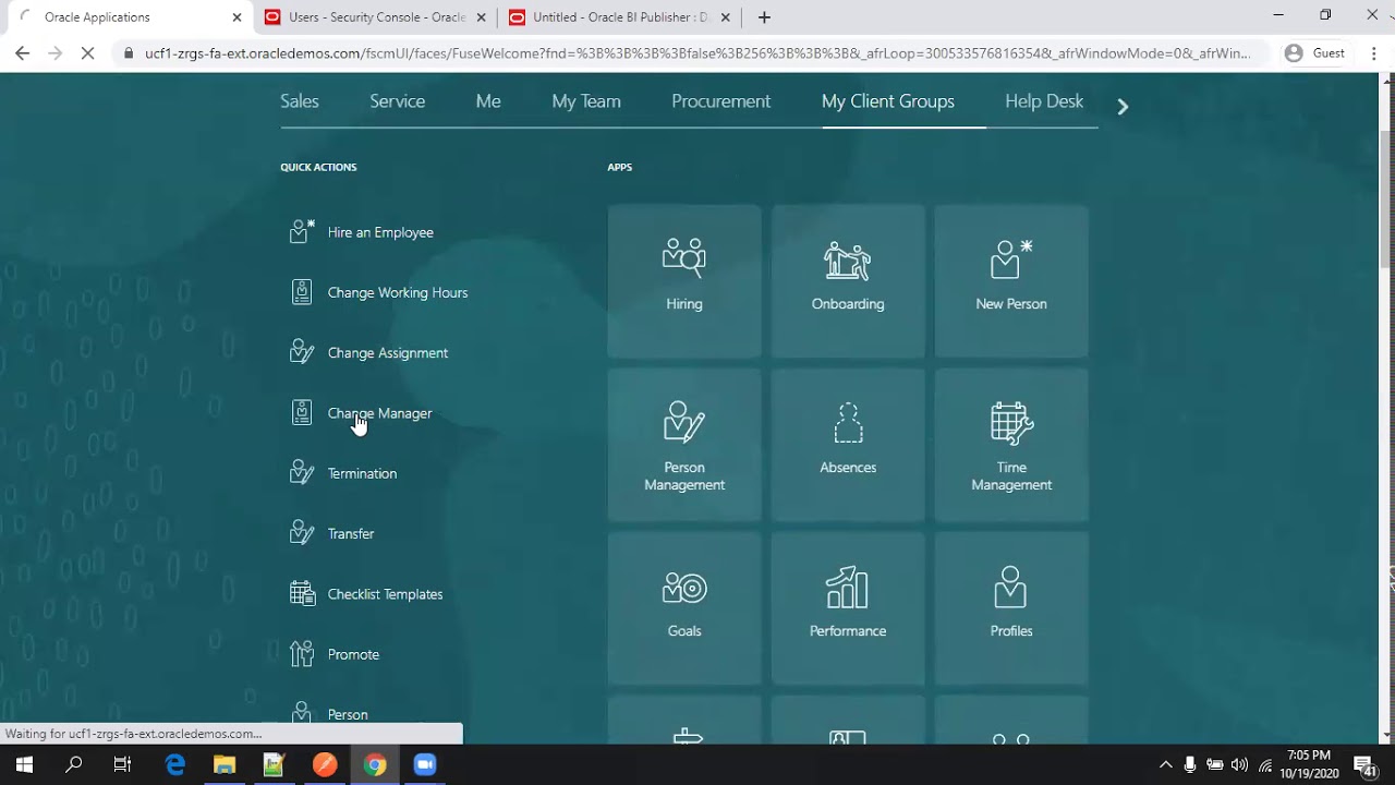 Oracle Cloud ERP - Employee Creation From UI and Using REST API