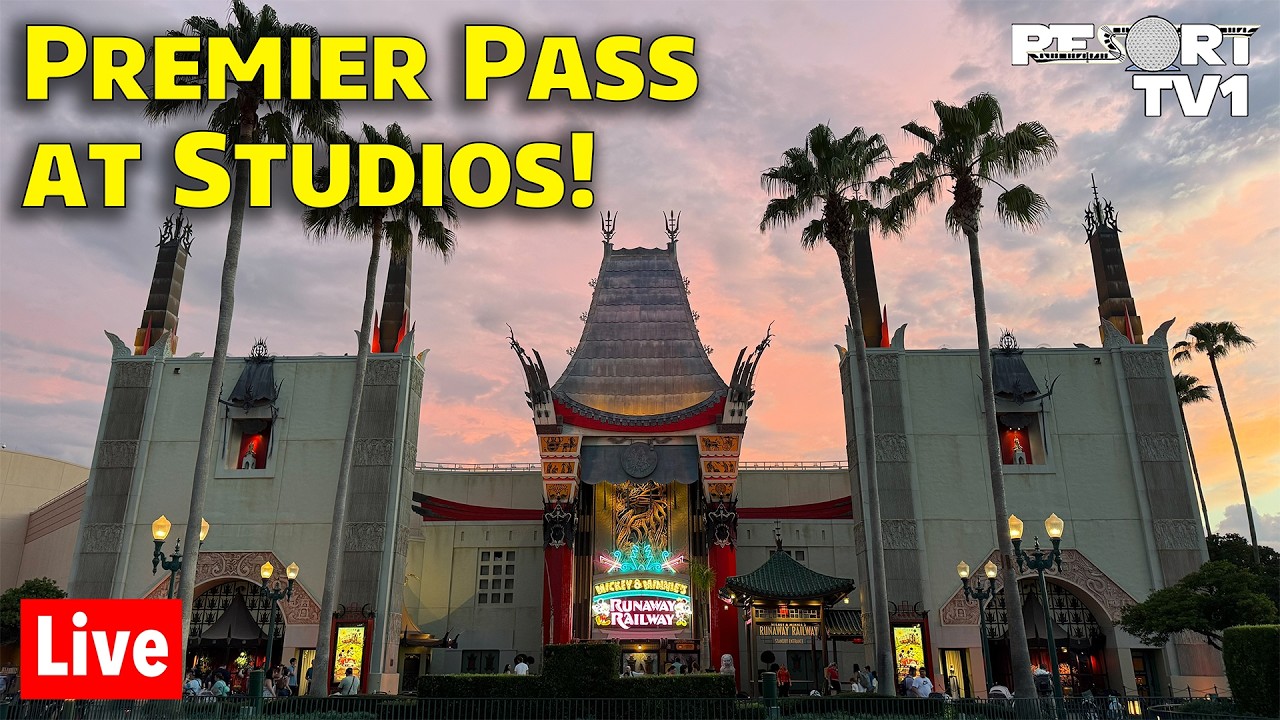🔴Live: Riding Every Ride at Hollywood Studios with Premier Pass - Walt Disney World Live Stream
