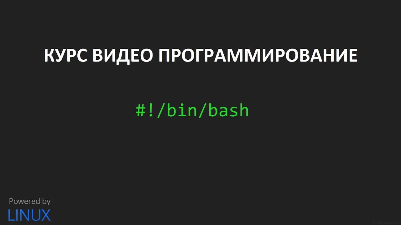 Создание скриптов bash урок #1