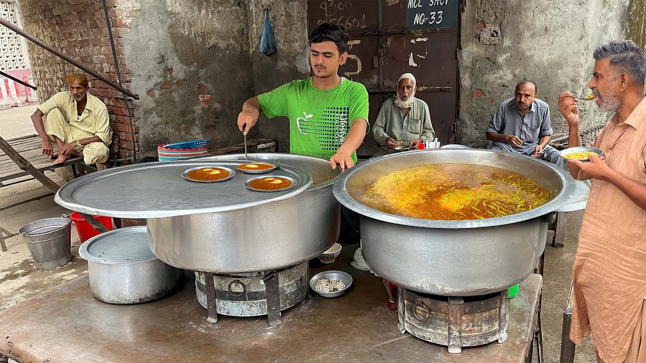 CHEAPEST MINI DHABA BREAKFAST | BEST ROADSIDE DESI NASHTA IN LAHORE | PAKISTAN STREET FOOD