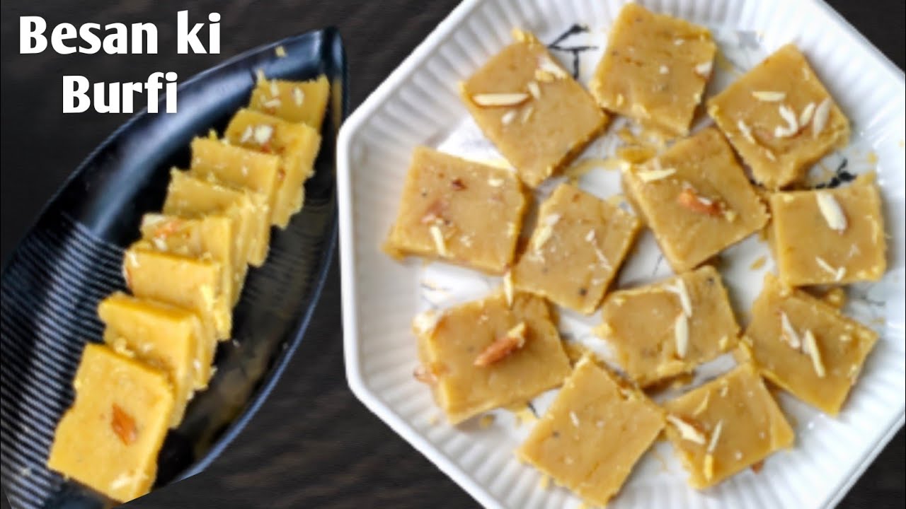 बिना चाशनी मावा के सॉफ्ट दानेदार बेसन की बर्फी बनाये |Besan ki Barfi | Besan Ki Barfi Recipe |Sweet