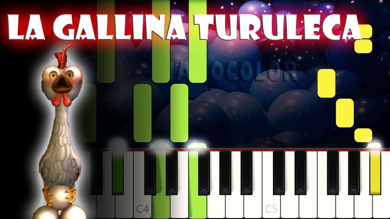 La Gallina Turuleca | Piano Cover | Tutorial | Karaoke