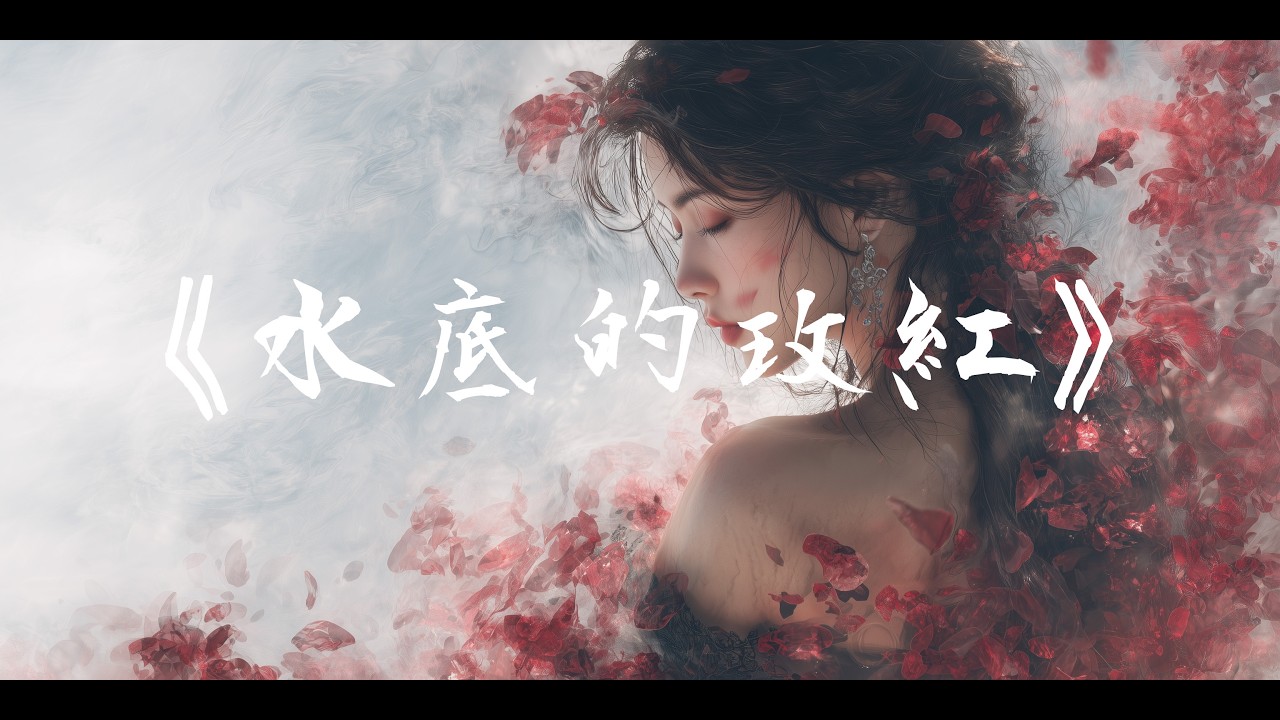 【暗黑沉溺】《水底的玫紅》我不再上岸了...｜沐霧月｜ (Official Lyric Audio)
