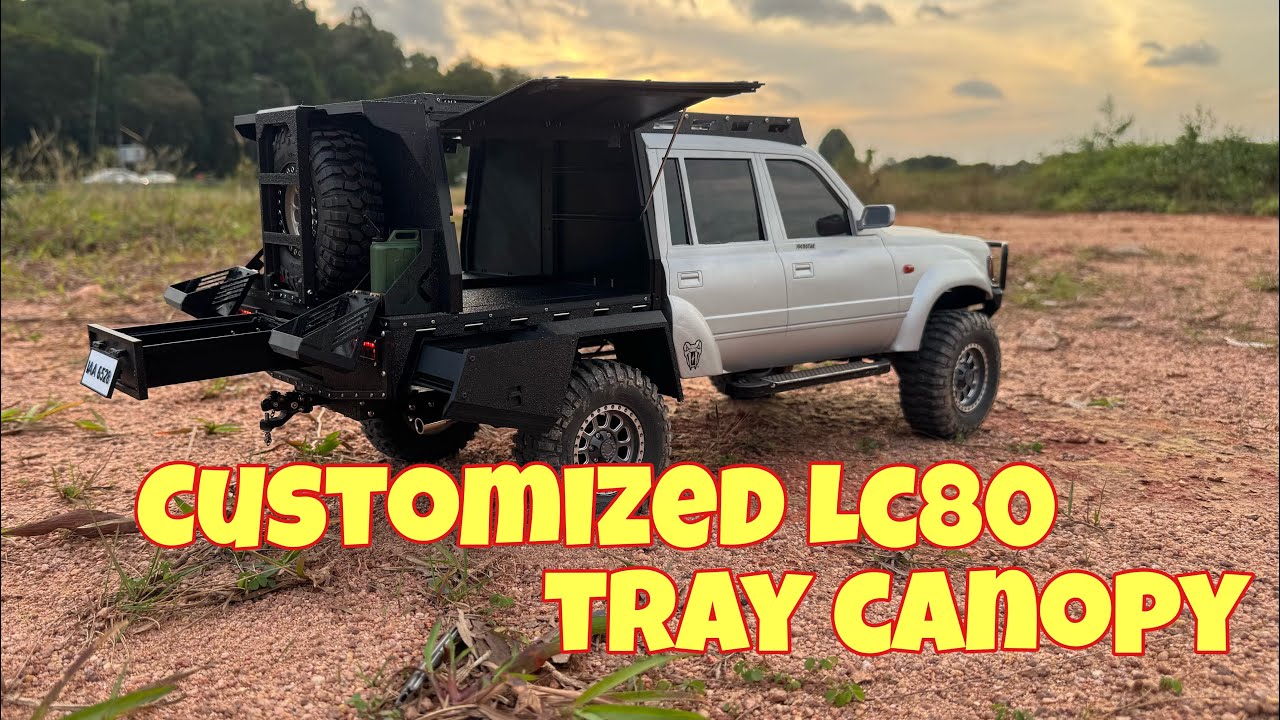 1/10 LC80 Chopped with Tray Canopy on #TRX4 extended wheelbase