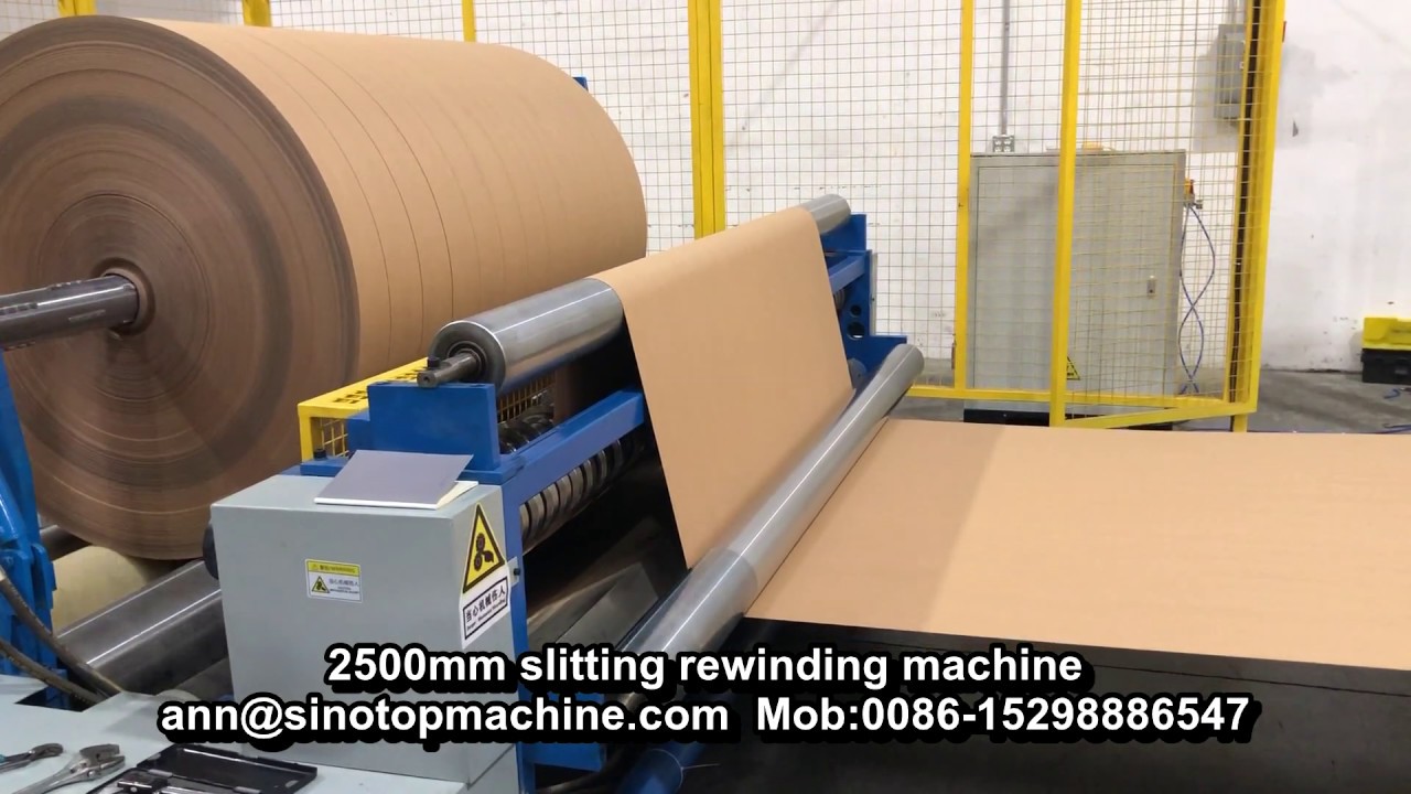 2500mm/98inch width jumbo paper slitting rewinding machine