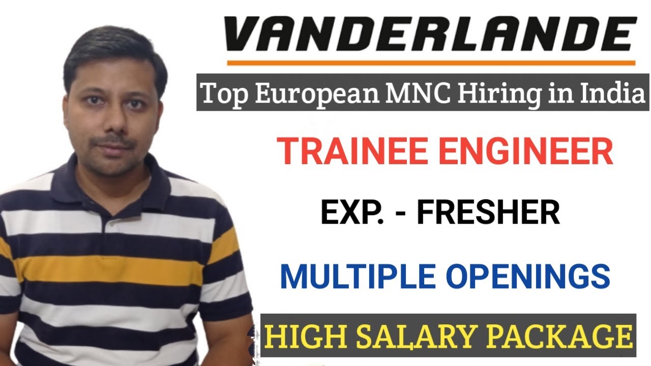 Trainee Engineer Vacancies in European MNC I Mechanical Jobs I Fresher Jobs I Private Jobs in India