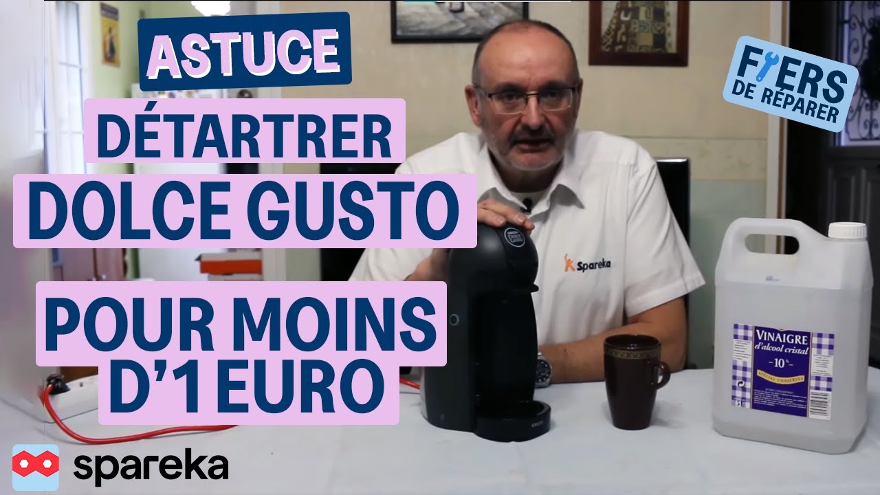 Votre Dolce Gusto coule mal ? Détartrage au vinaigre blanc (tuto complet)