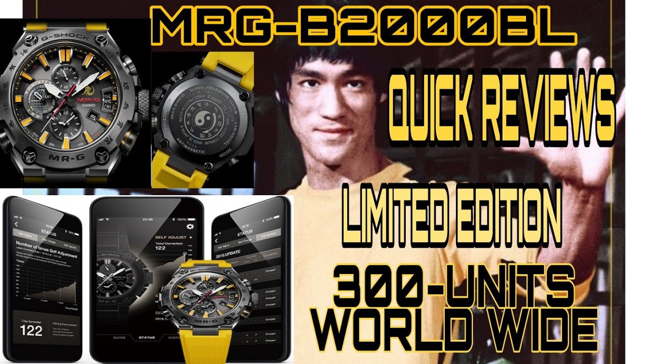 CASIO G-SHOCK MRG-2000BL BRUCE LEE LIMITED EDITION.