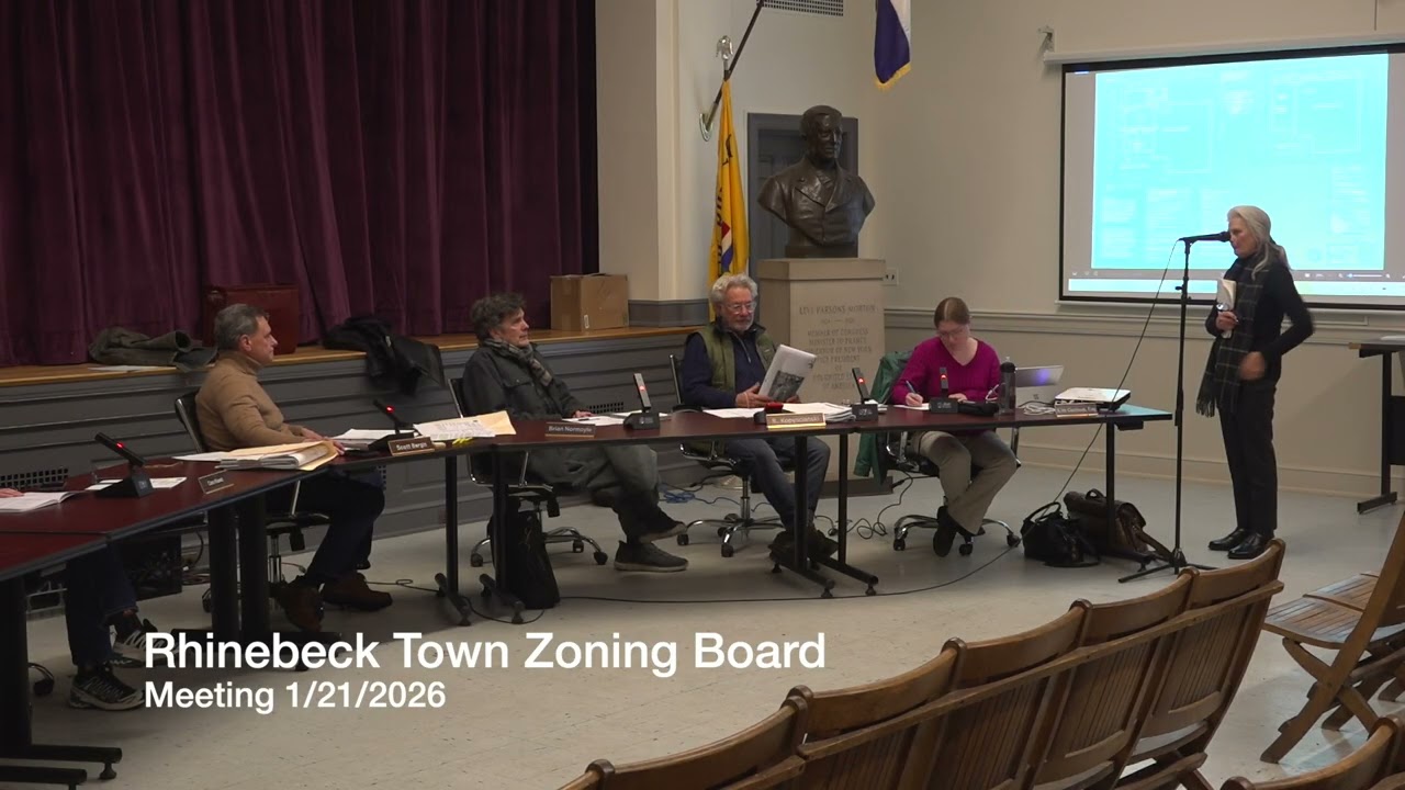 1-21-2026 Rhinebeck Town Zoning Board Meeting 