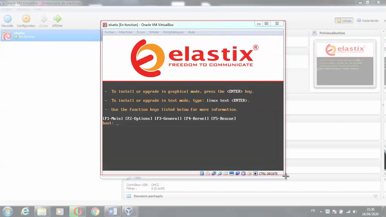 Comment installer Elastix  PBX