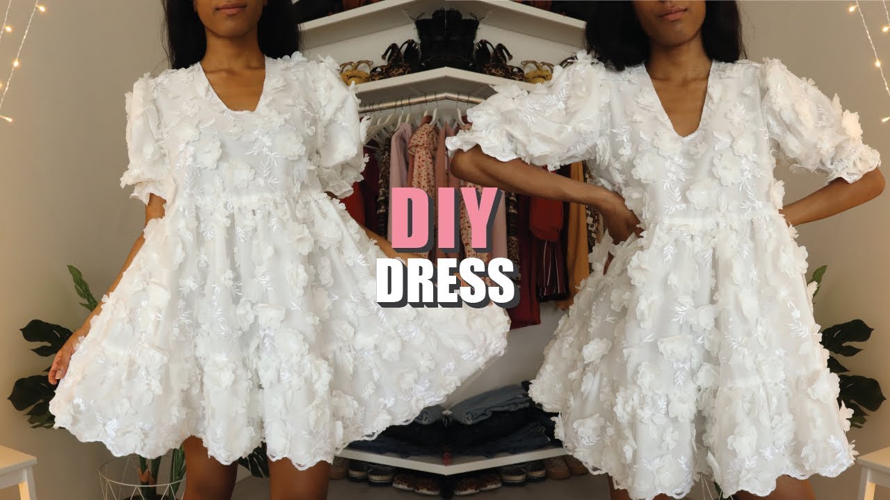 DIY TIERED BABYDOLL DRESS / How To Make A Dress WITH Sewing Pattern