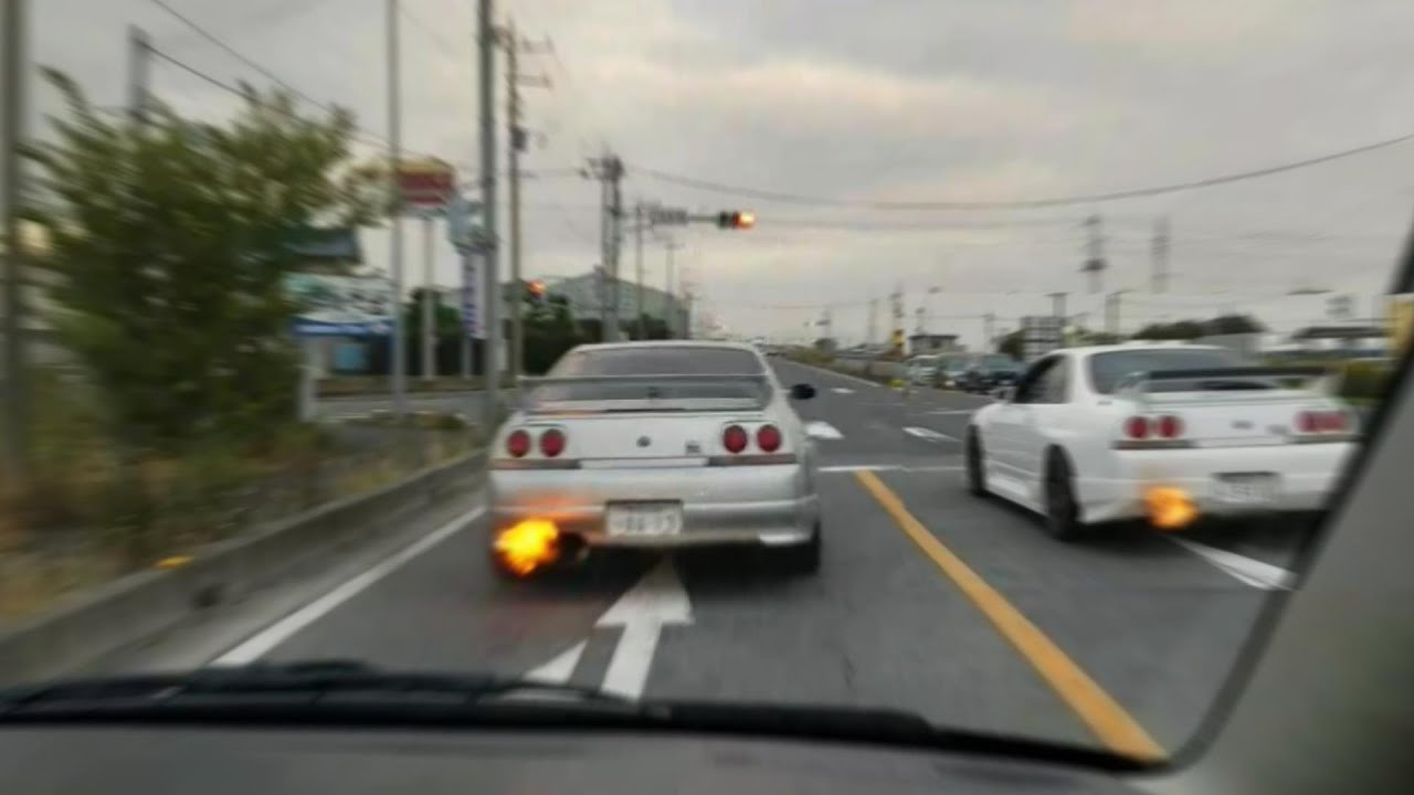 R35nismoにR33 2台でついて行く。
