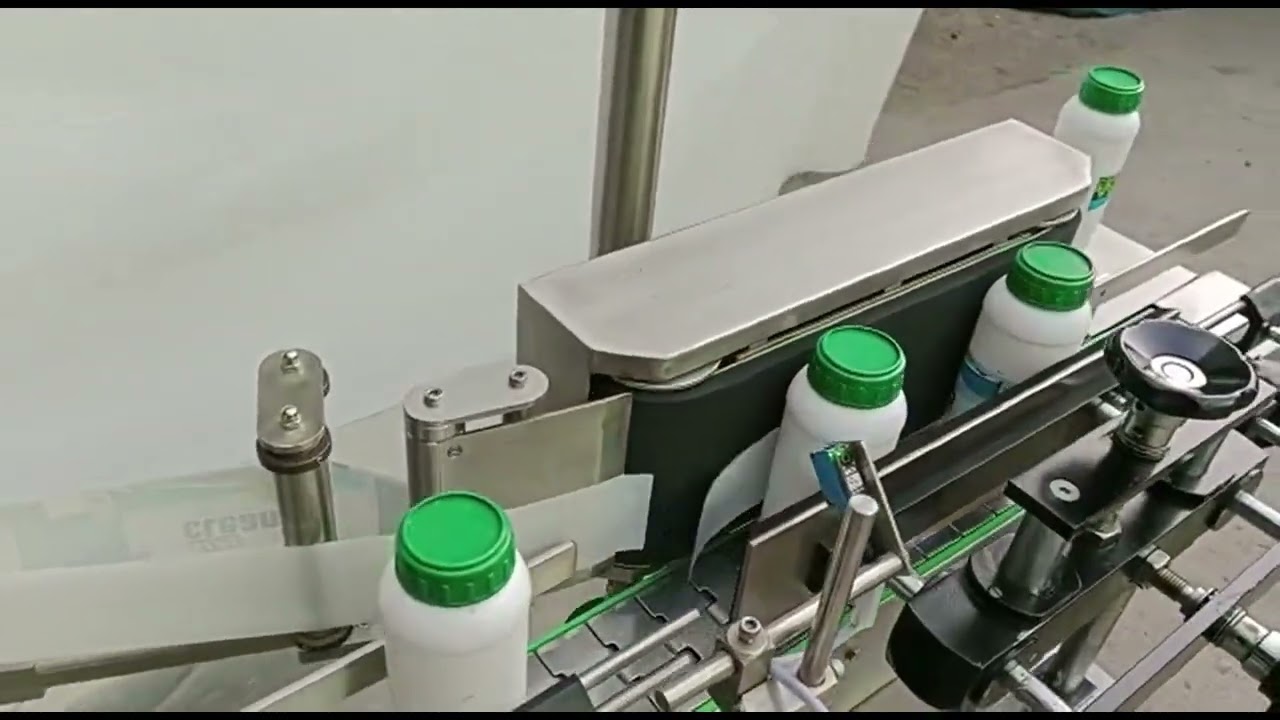 Wrap round labeller machine, round bottle sticker Labeling machine for Bottle and Jar #labeller