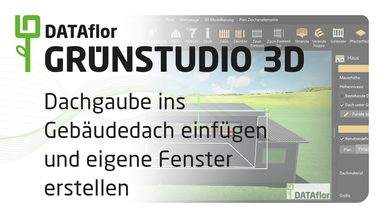 Tipps und Tricks Dachgaube ins Gebäudedach einfügen und eigene Fenster erstellen