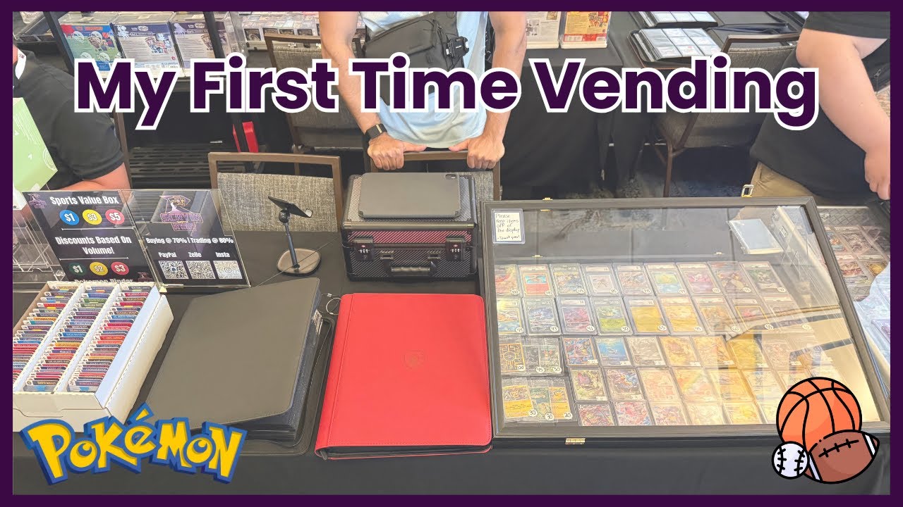 My First Time Vending At A Card Show - Preparation, Inventory, Results, Tips (Pokemon & Sports)