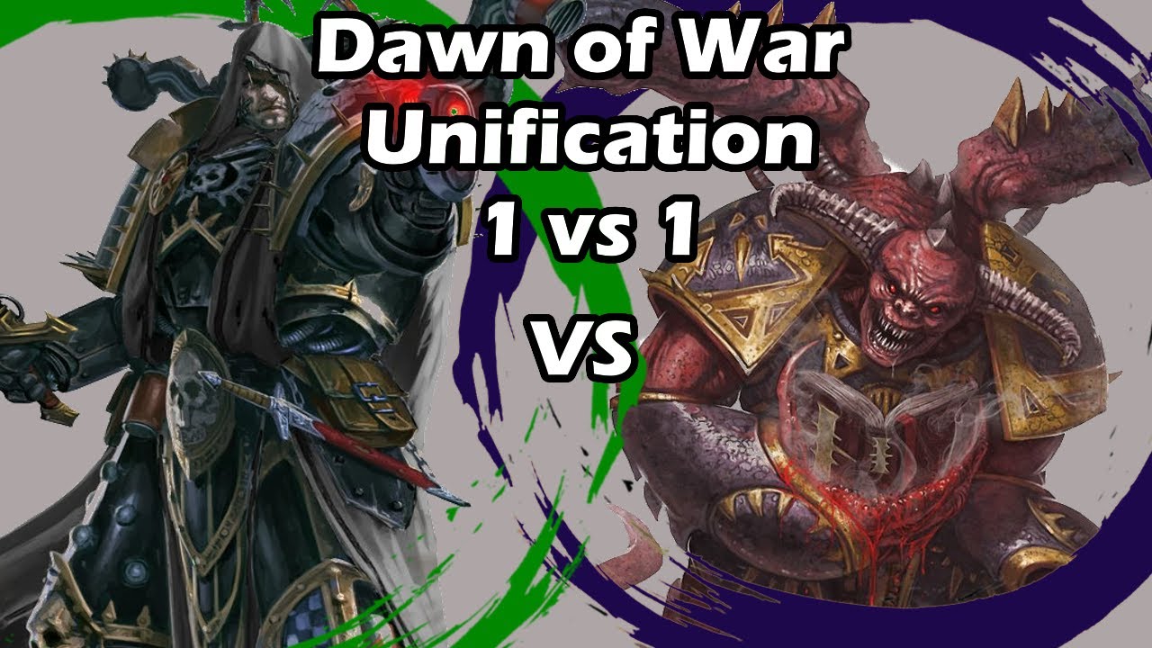 Dawn of War Unification: 1 vs 1 Fallen Angels (TheHappening) vs Chaos Demons (Korn Champ)