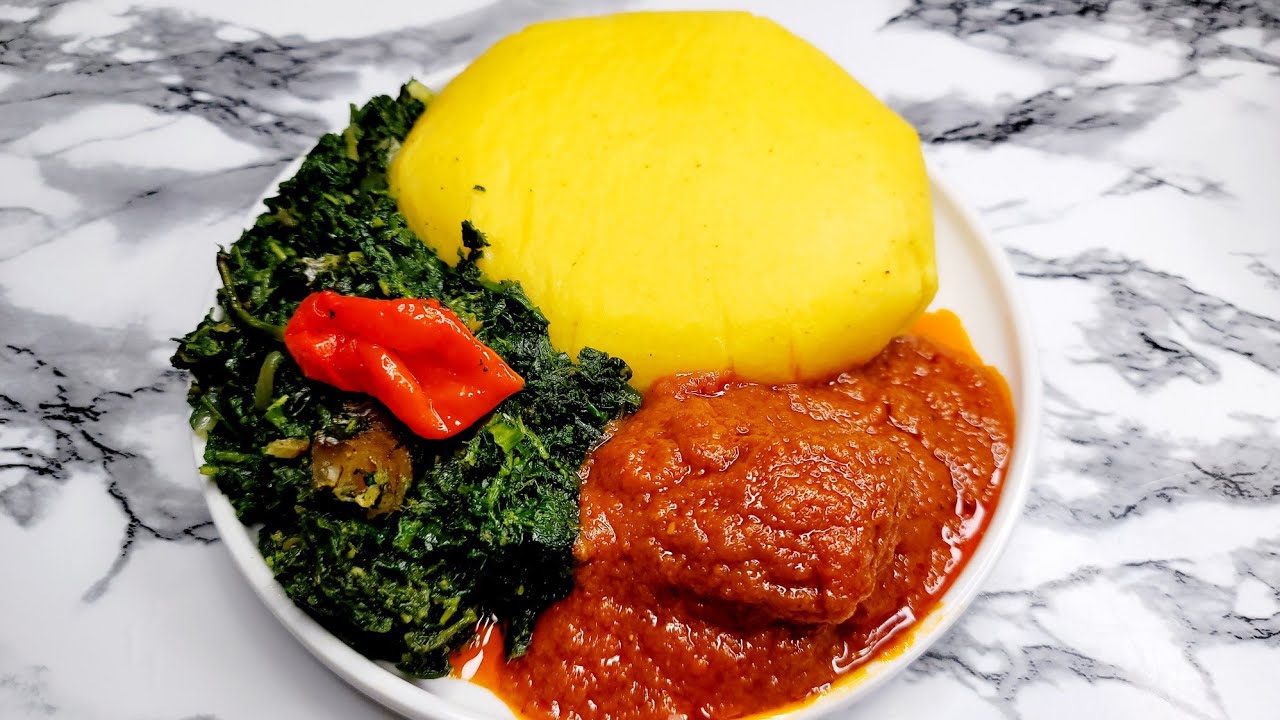 Légumes sautés aux écrevisses et sa sauce tomate pour couscous de maïs.