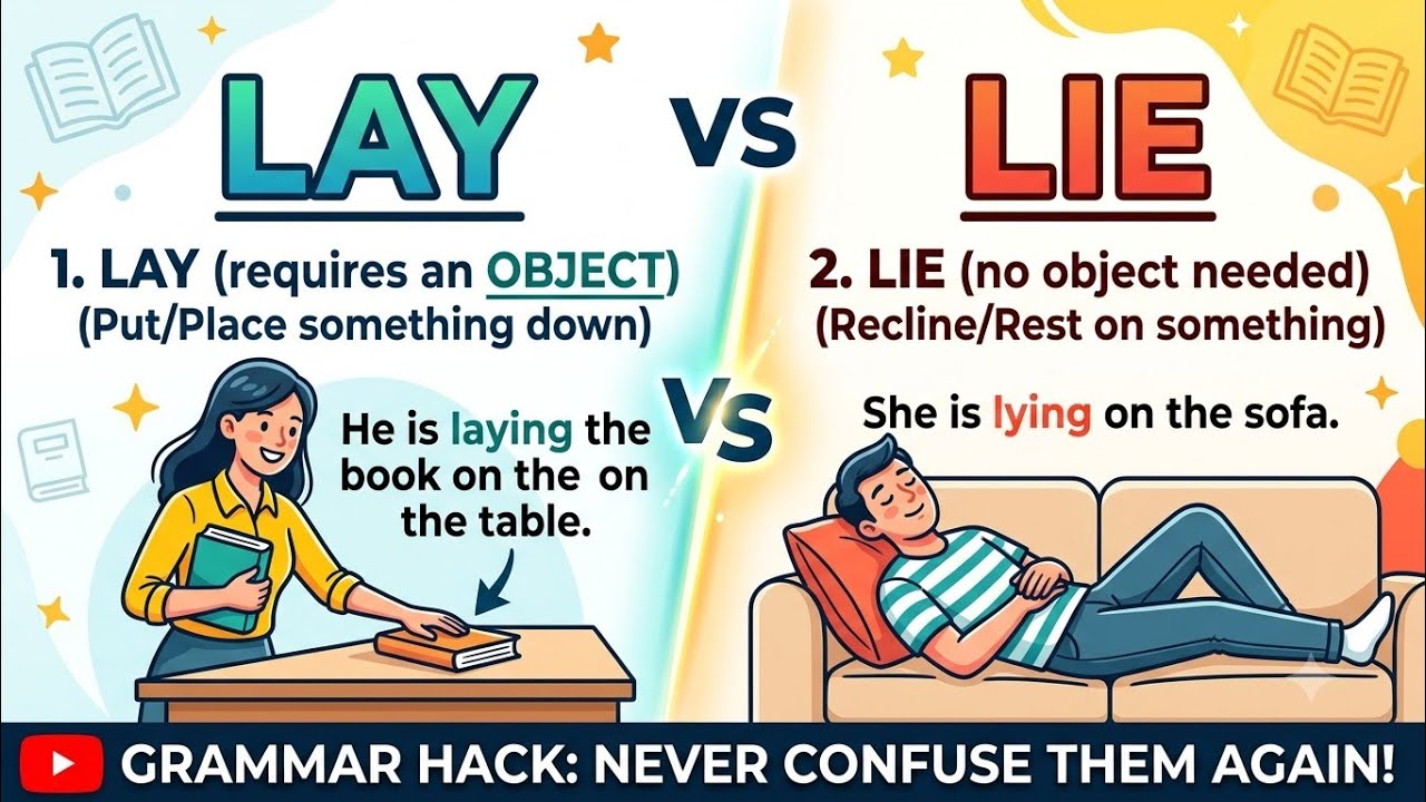 Topic 110 &ndash; Difference Between Lay and Lie