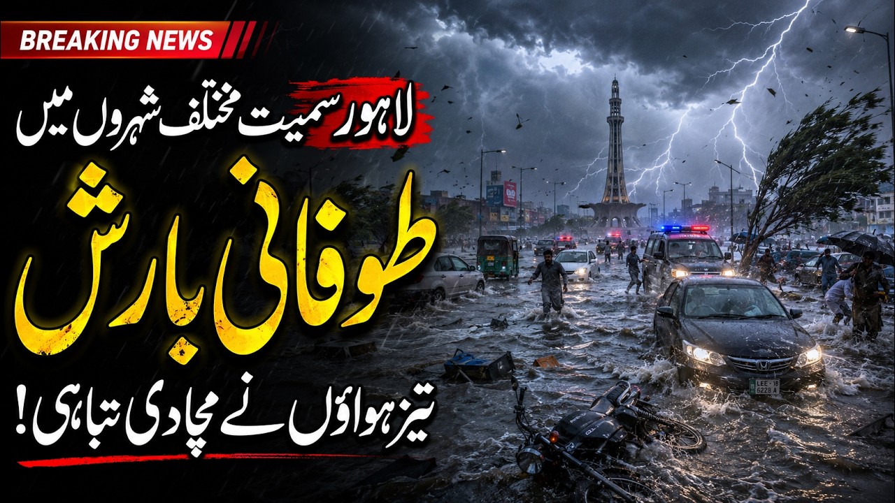 Stormy Rain and Strong Winds Lash Lahore & Other Cities | Latest Weather Update