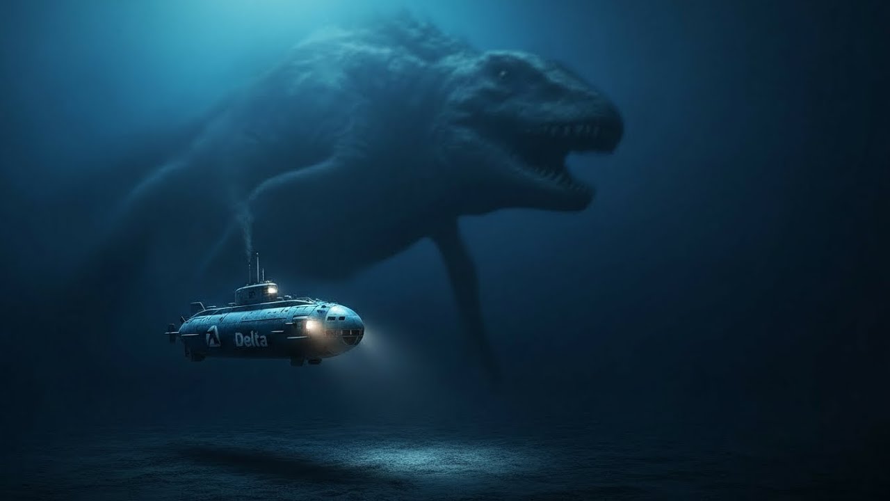 Experience Deep Sea Horror: Surviving a Giant Deinosuchus Attack ASMR.