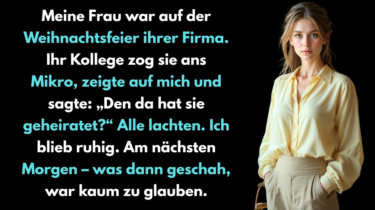 Meine Frau hatte eine Affäre mit ihrem Kollegen und verspottete mich – doch am Ende verlor er alles.